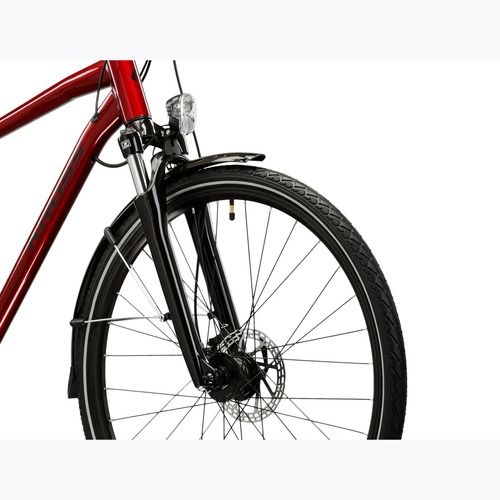 Pánsky trekingový bicykel KROSS Trans 4.0 ruby/black/gloss