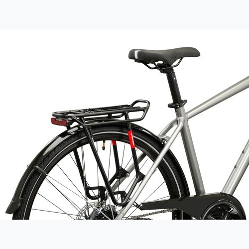 Pánsky trekingový bicykel KROSS Trans 3.0 silver/blue/gloss