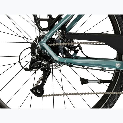 Pánsky trekingový bicykel KROSS Trans 3.0 green/silver/gloss