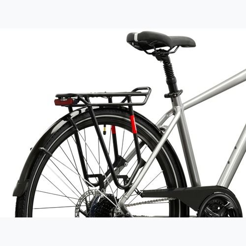 Pánsky trekingový bicykel KROSS Trans 3.0 silver/blue/gloss