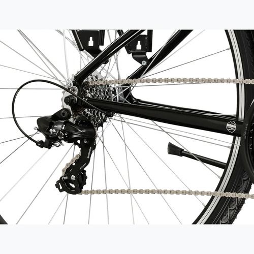 Dámsky trekingový bicykel KROSS Trans 1.0 In black/silver/gloss