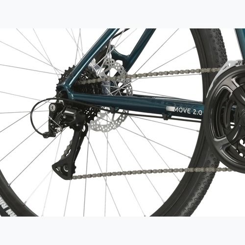 Mestský bicykel pánsky KROSS Move 2.0 turquoise/silver/gloss