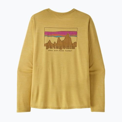 Pánske tričko longsleeve Patagonia Capilene Cool Daily - '73 Skyline limestone yellow/light limestone yellow c-dye