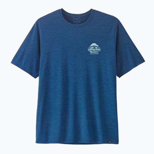 Pánske tričko Patagonia Capilene Cool Daily - Great Waves clement blue/light clement blue x-dye