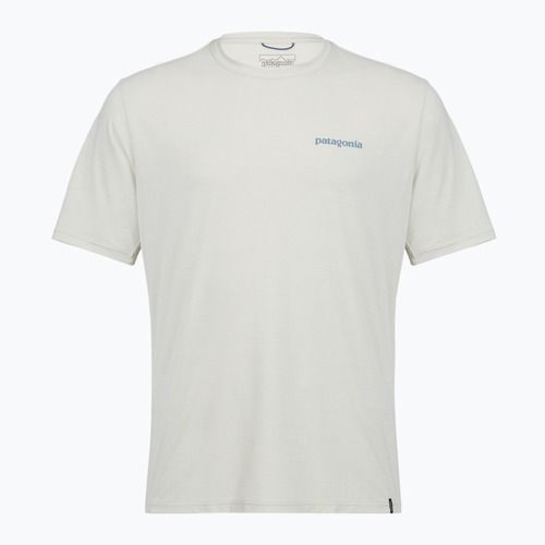 Pánske tričko Patagonia Capilene Cool Daily - Boardshort Logo dyno white