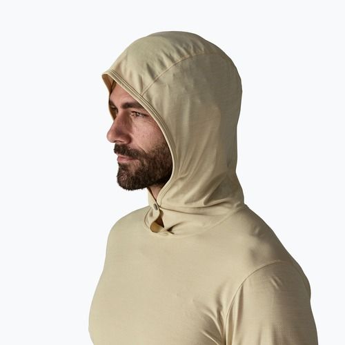 Pánska mikina Patagonia Capilene Ultra Hoody pumice/dyno white x-dye