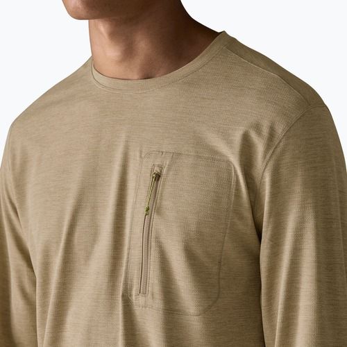 Pánske tričko longsleeve Patagonia Capilene Cool Sun seabird grey/light seabird grey x-dye