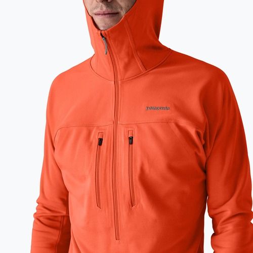 Pánska mikina Patagonia R1 Ultralight Hoody coal orange