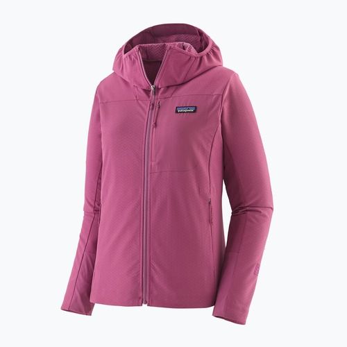 Dámska softshellová bunda Patagonia R1 CrossStrata Hoody faded magenta
