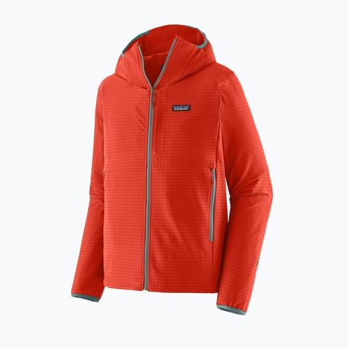 Pánska softshellová bunda Patagonia R1 TechFace Hoody hot ember