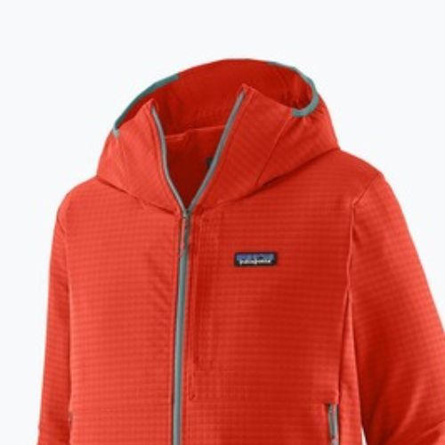 Pánska softshellová bunda Patagonia R1 TechFace Hoody hot ember