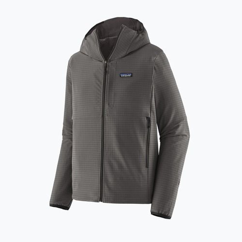 Pánska softshellová bunda Patagonia R1 TechFace Hoody forge grey