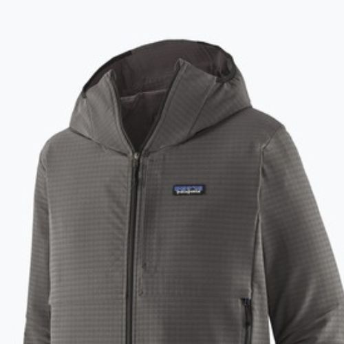 Pánska softshellová bunda Patagonia R1 TechFace Hoody forge grey