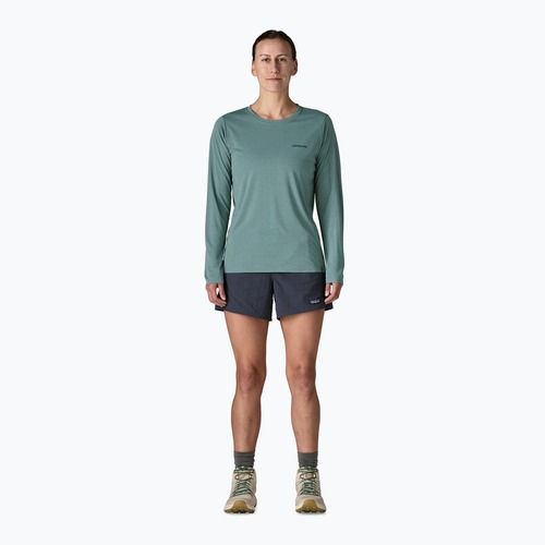 Dámsky longsleeve Patagonia Capilene Cool Daily Shirt - Boardshort Logo blue sage/light blue sage x-dye