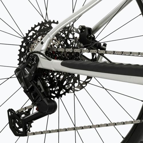 Dámsky elektrický bicykel KROSS Influx Hyb 5.0 W 27.5 el. 800 Wh silver/blue/gloss