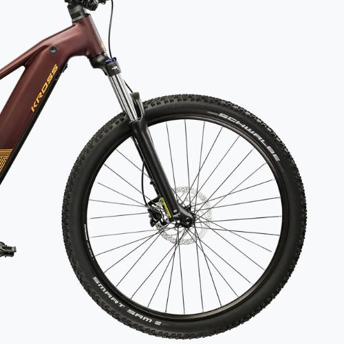 Elektrický bicykel KROSS Influx Hyb 3.0 29 el. 800 Wh ruby/gold/matte