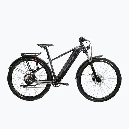 Elektrický bicykel KROSS Hexagon Boost 1.0 Eq el. graphite/graphite/gloss