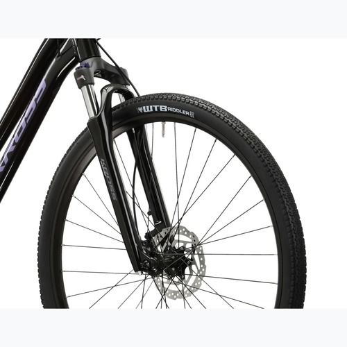 Dámsky crossový bicykel KROSS Evado 7.0 In black/purple/gloss