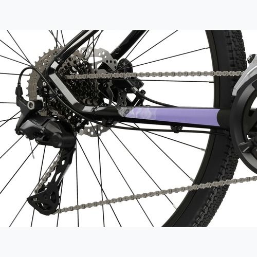 Dámsky crossový bicykel KROSS Evado 7.0 In black/purple/gloss
