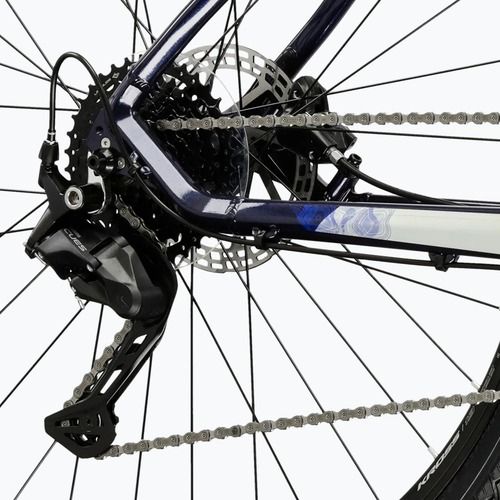 Krosový bicykel KROSS Evado 5.0 navy/silver/gloss