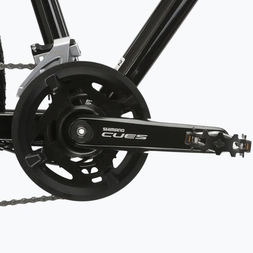 Dámsky crossový bicykel KROSS Evado 5.0 In black/turquoise/gloss