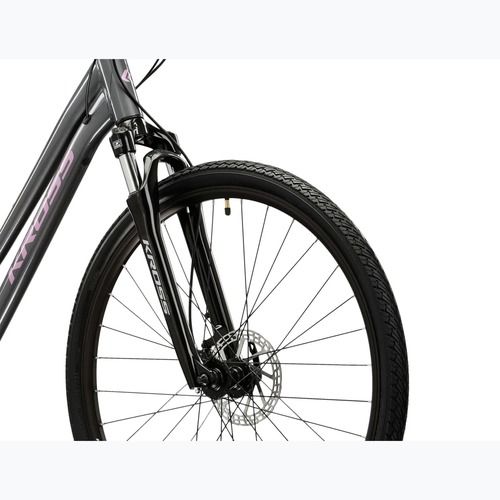 Dámsky crossový bicykel KROSS Evado 4.0 In grey/pink/gloss