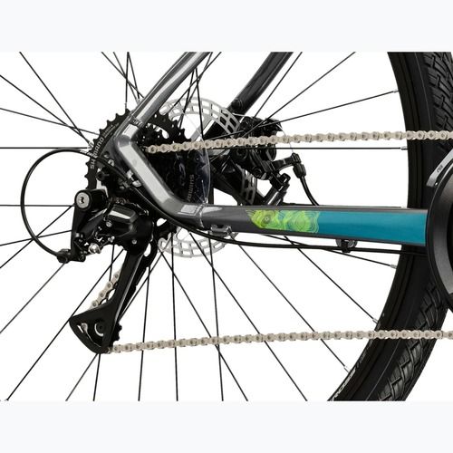 Krosový bicykel KROSS Evado 3.0 grey/teal/gloss