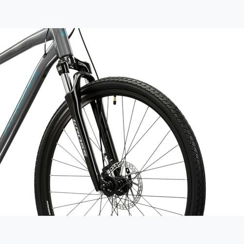 Krosový bicykel KROSS Evado 3.0 grey/teal/gloss