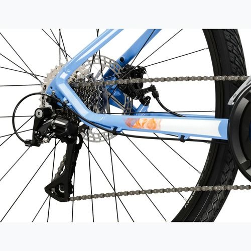 Dámsky crossový bicykel KROSS Evado 3.0 In blue/white/gloss