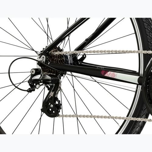 Dámsky crossový bicykel KROSS Evado 2.0 In black/pink/gloss