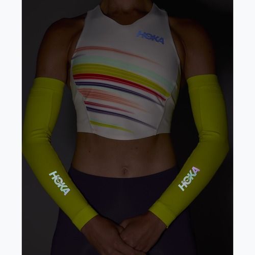 Bežecké rukávy HOKOA Race Day hoka citrus