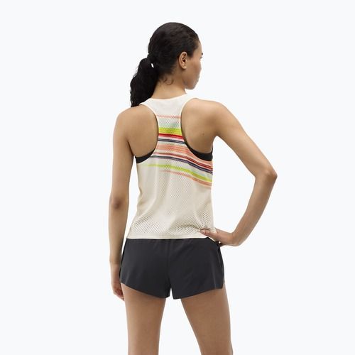 Dámske bežecké tričko HOKA Race Day Singlet alabaster flare