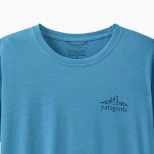 Dámske tričko Patagonia Capilene Cool Daily - Cloud Crag shore blue/light shore blue x-dye