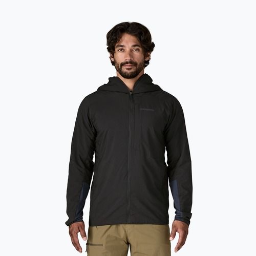 Pánska hybridná bunda Patagonia Nano-Air Ultralight Full-Zip Hoody čierna