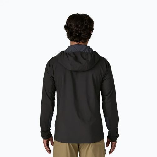 Pánska hybridná bunda Patagonia Nano-Air Ultralight Full-Zip Hoody čierna