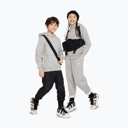 Detská mikina Nike Sportswear Club Fleece dark grey heather/white