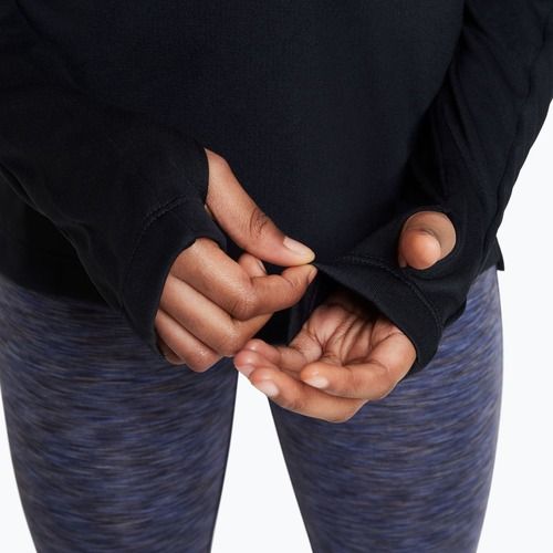 Detské tréningové tričko s dlhým rukávom Nike Dri-Fit 1/4 Zip black/white