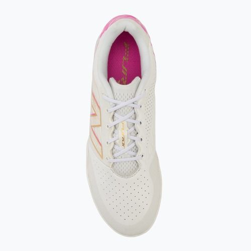 Futbalové kopačky New Balance Furon Pro V8 IN pink heat/sea salt/gold metallic