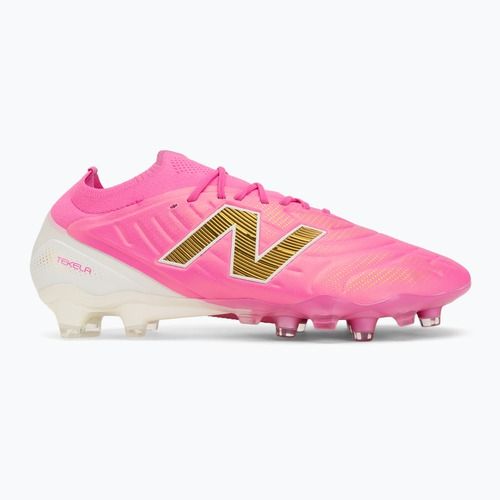Futbalové kopačky New Balance Tekela Elite Low V5 FG pink heat/metallic gold/pink satin
