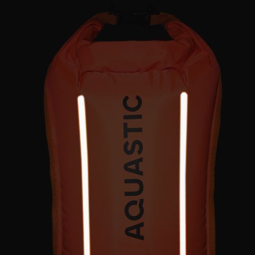 Záchranná bójka na plávanie s vreckom AQUASTIC double-chamber orange
