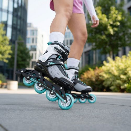 Dámske kolieskové korčule HEAD Essence 84 green