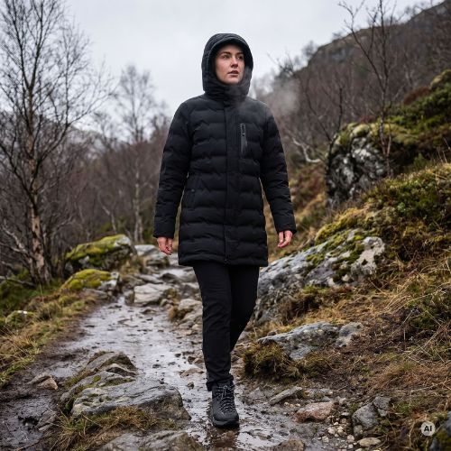 Dámska páperová bunda KADVA Alpine WMNS čierna