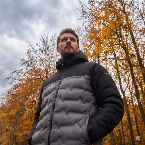 Pánska zateplená bunda KADVA GlacierShell šedá