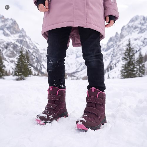 Detské snehule KADVA Snowey Mid WP ružové