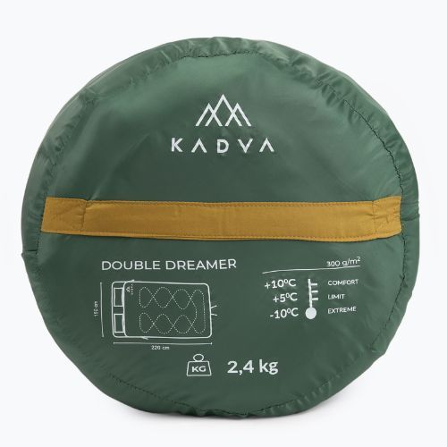 Dvojitý spacák KADVA Double dream green