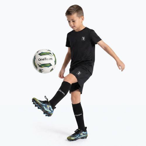 Detská futbalová súprava OneTeam Precision Set tričko a šortky čierna