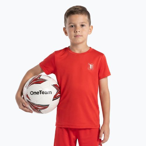 Detská futbalová súprava OneTeam Precision Set tričko a šortky červená