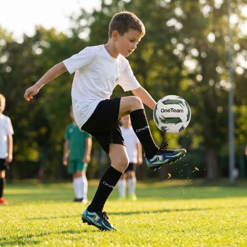 Detská futbalová súprava OneTeam Precision Set tričko a šortky biela