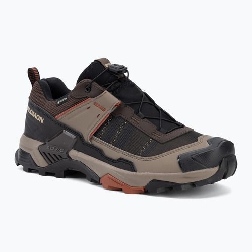 Pánske trekingové topánky Salomon X ULTRA 5 GTX black coffee/walnut/arabian