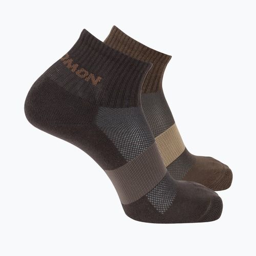 Ponožky Salomon Evasion Ankle 2 párov dark earth/walnut